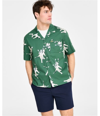 Relaxed-Fit Rene Short-Sleeve Button Up Shirt
