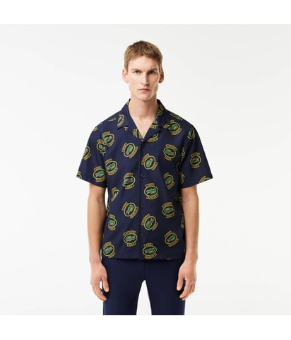 All Over Logo Button Up Shirt