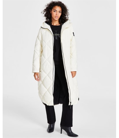 Cire Drama Hooded Longline Puffer Jacket