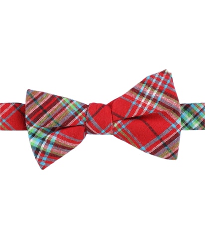 Countess Mara Plaid Self-tied Bow Tie