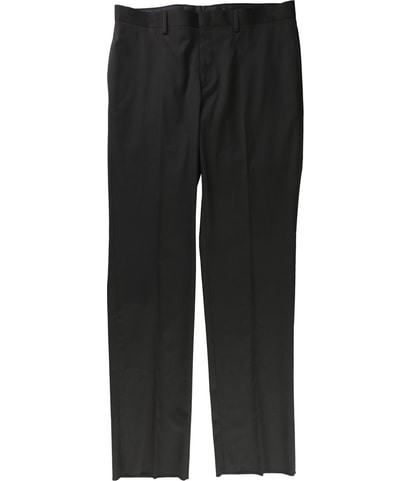 Solid Straight Leg Slacks Dress Pants