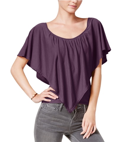 Asymmetrical Flounce Shell Blouse