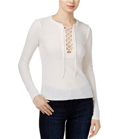 Lace-Up Shell Blouse