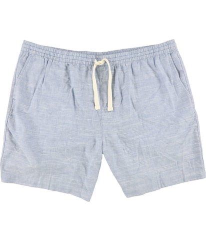 Cross Dyed Slub Casual Walking Shorts