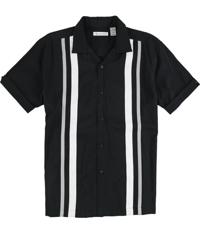 Camp Collar Retro Panel Button Up Shirt