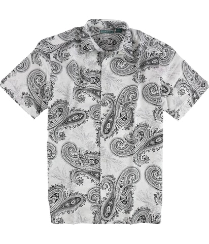 Linen Paisley Button Up Shirt