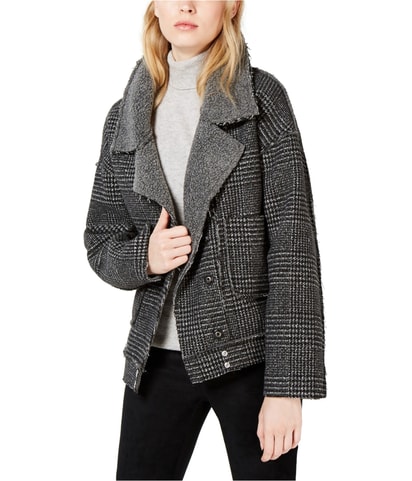 Plaid Moto Fleece Jacket