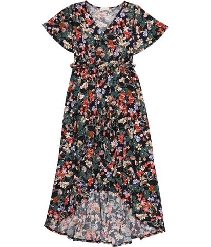 Belted Wrap Maxi Dress
