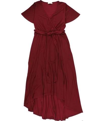 Belted Wrap Maxi Dress