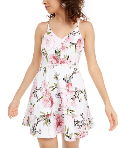 Printed Fit & Flare Dress