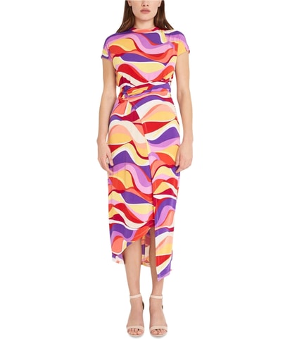 Stylish Wrap Midi Dress