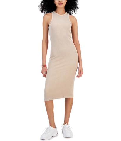 Ribbed Seamless Midi Dress