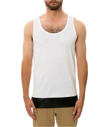 The Leather Paneled Tank Top
