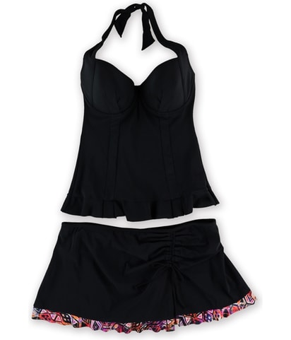 Peplum Ruffle Skirtini 2 Piece Tankini
