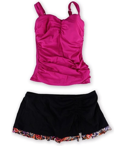 Ruched E-Cup Skirtini 2 Piece Tankini