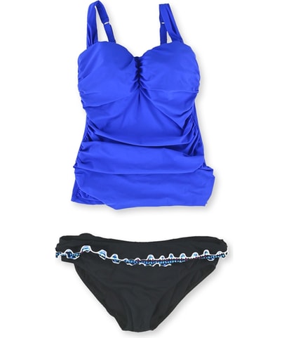 Ruched E-Cup Scoop 2 Piece Tankini