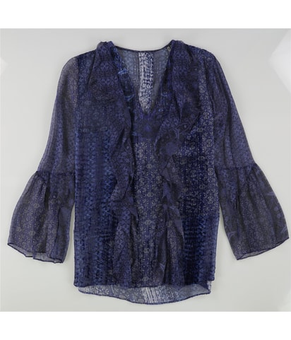 Velvet Burnout Shell Blouse