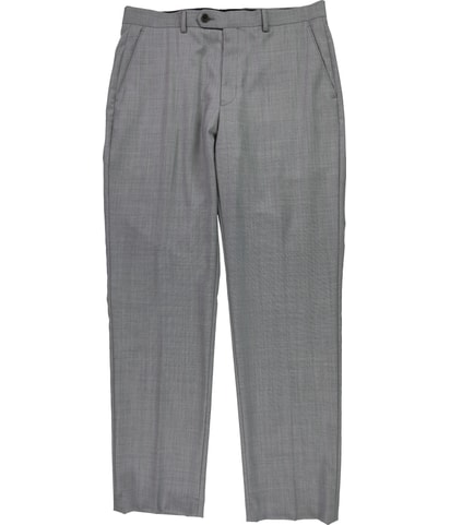 Flat Front Straight Leg Slacks Casual Pants