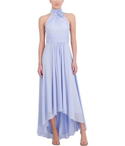 Halter High-Low Gown Dress