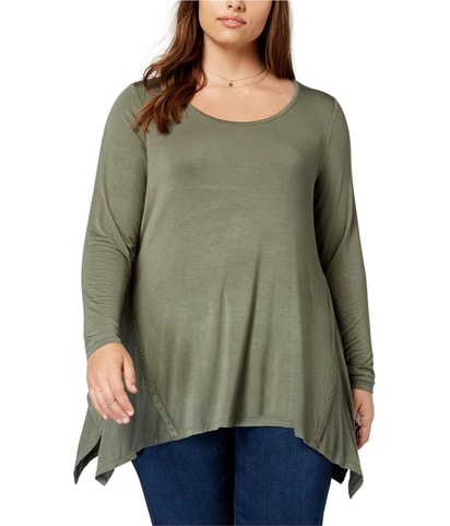 Handkerchief Hem Tunic Blouse