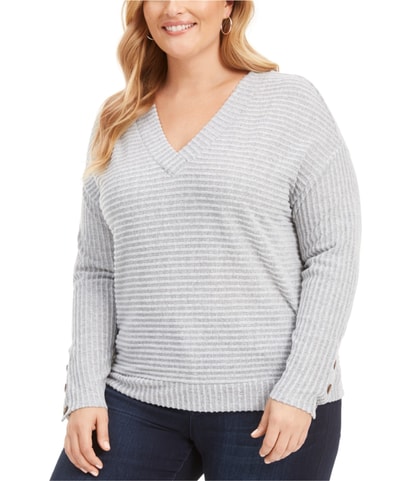 Textured Stripe Pullover Sweater