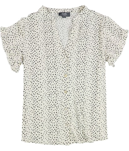 Textured Button Down Blouse