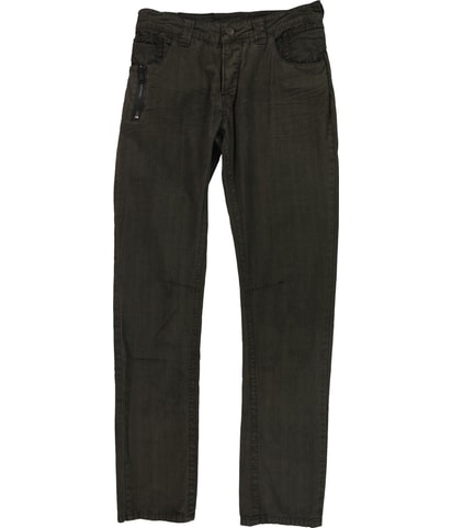Zip Pocket Straight Leg Casual Pants