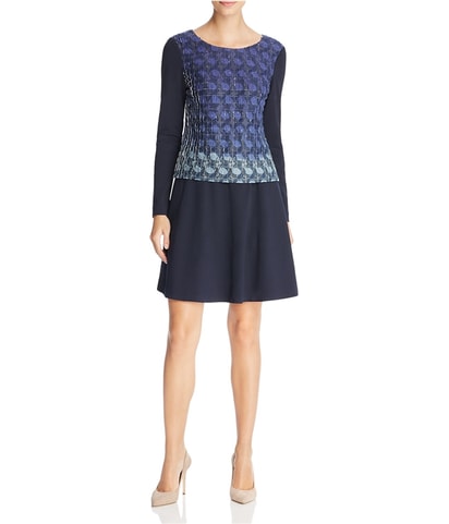 Pintucked Shift Dress
