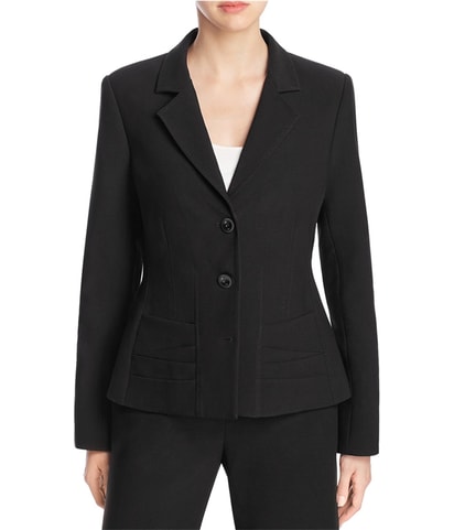 Notch Lapel Two Button Blazer Jacket