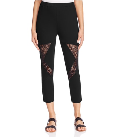 Inset Tapered Cropped Leggings Casual Pants