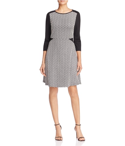 Colorblock A-line Dress