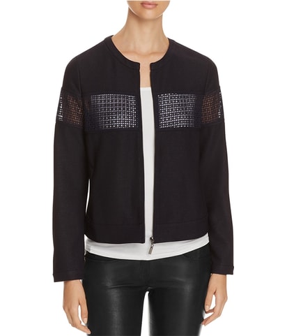 Mesh Paneled Bomber Jacket