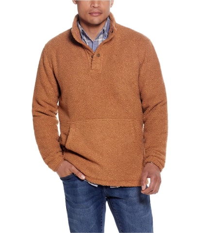 Vintage Teddy Sherpa Quarter Snap Fleece Jacket