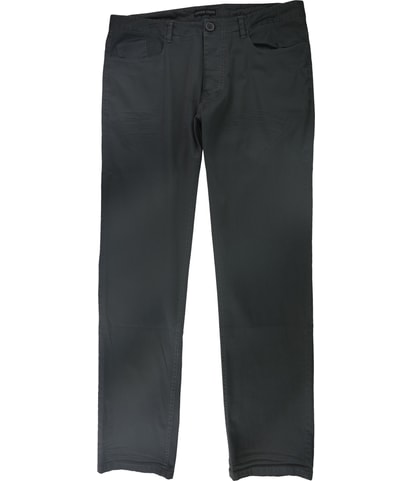 Solid Straight Leg Casual Pants