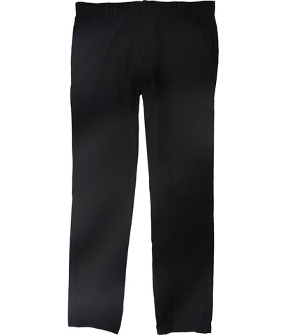 Solid Straight Leg Casual Pants