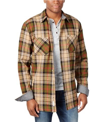 Vintage Twill Plaid Shirt Jacket