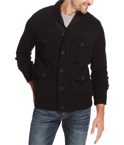 Fleece-Lined 4-Pocket Cardigan Sweater