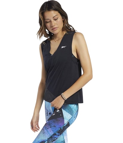 Fabric Mix Muscle Tank Top