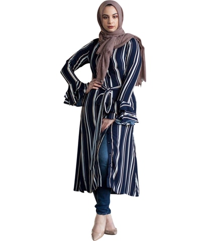 Striped Shirt Dress
