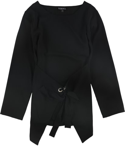 Tie-Belt Shell Blouse
