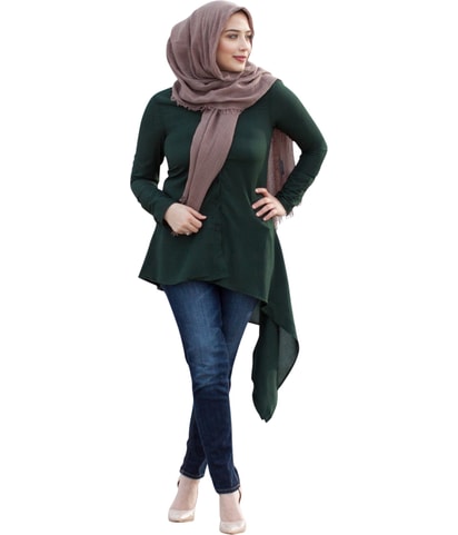 Modest Button Down Blouse