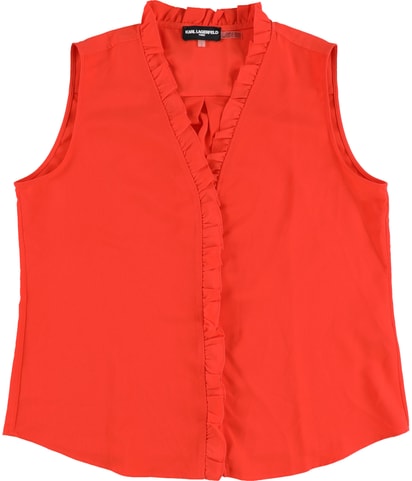 Ruffled Button Down Blouse