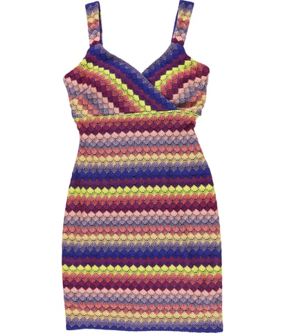 Open Stitch Mini Bodycon Dress