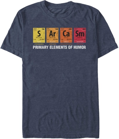 Fifth Sun Elements Of Humor Periodic Table Graphic T-Shirt