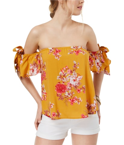 Tie-Sleeve Off the Shoulder Blouse