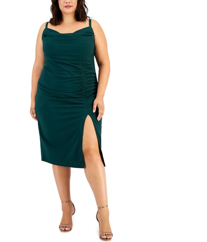 Draped Midi Dress