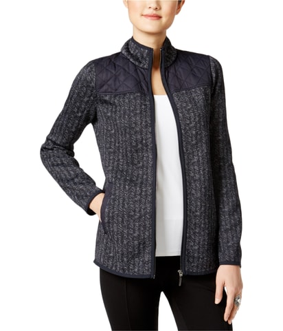 Contrasting Mock-Neck Bomber Jacket