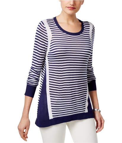 Colorblocked Stripe Pullover Sweater