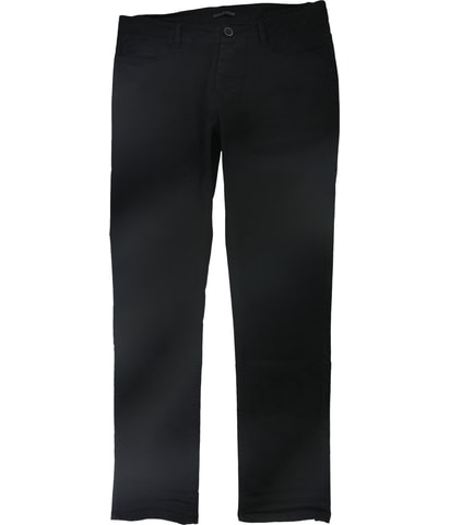 Solid Straight Leg Casual Pants