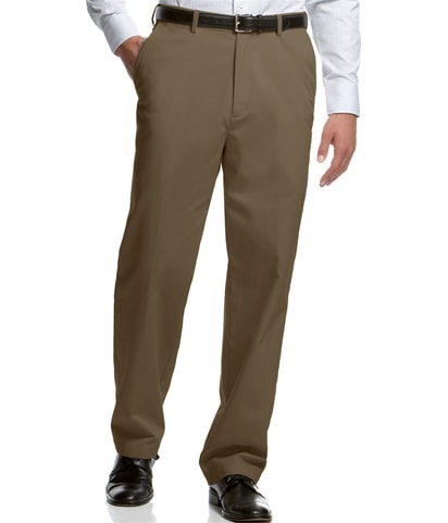 Microfiber Straight Leg Casual Pants